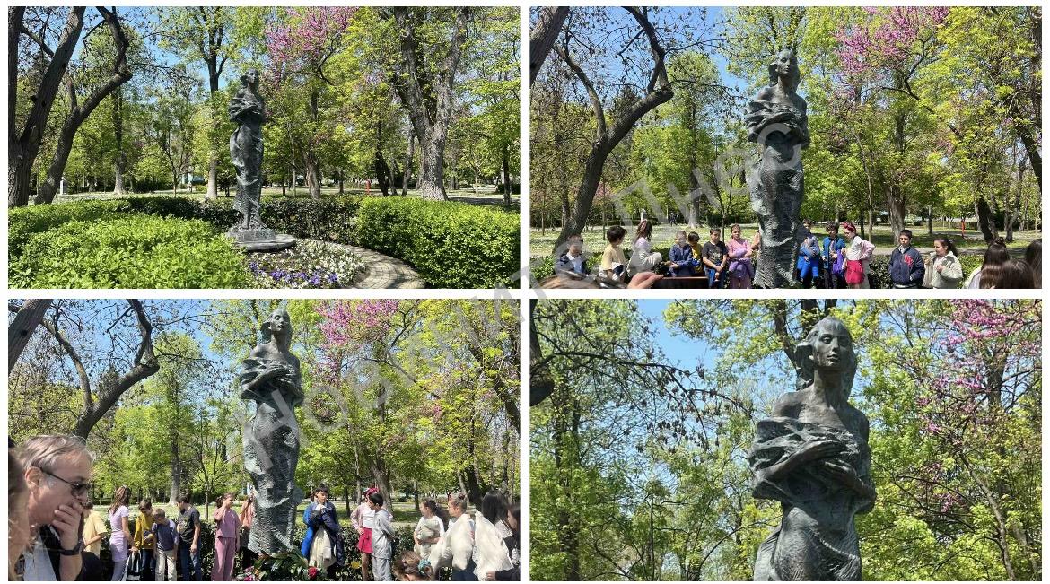 Ученици от ОУ „Св. св. Кирил и Методий“ почетоха паметта на Петя Дубарова в Приморски парк(снимки)