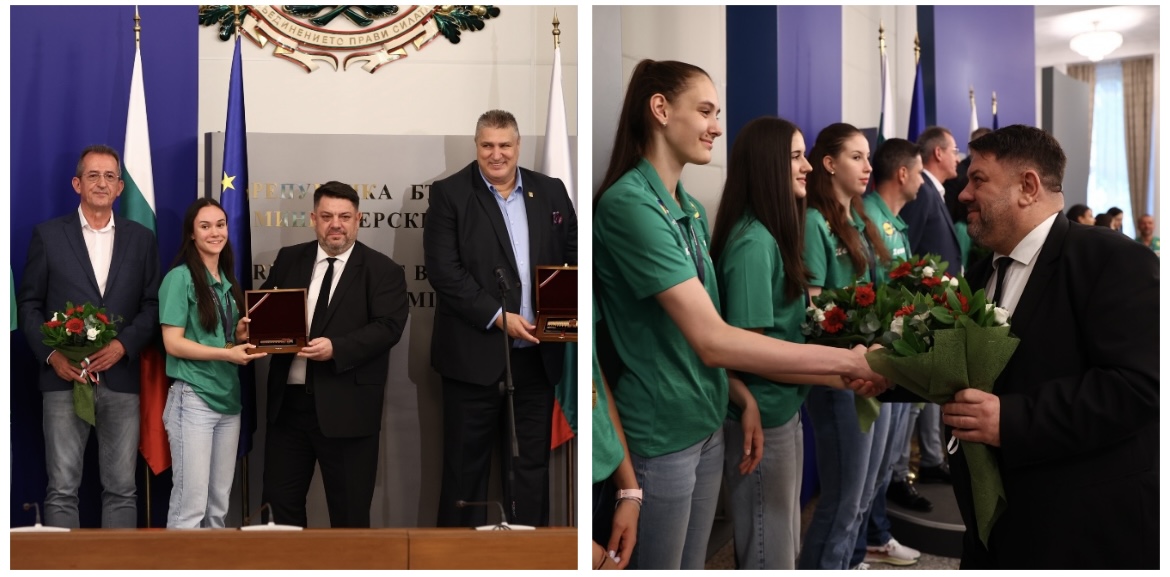 Вицепремиерът Зафиров с признание към шампионките