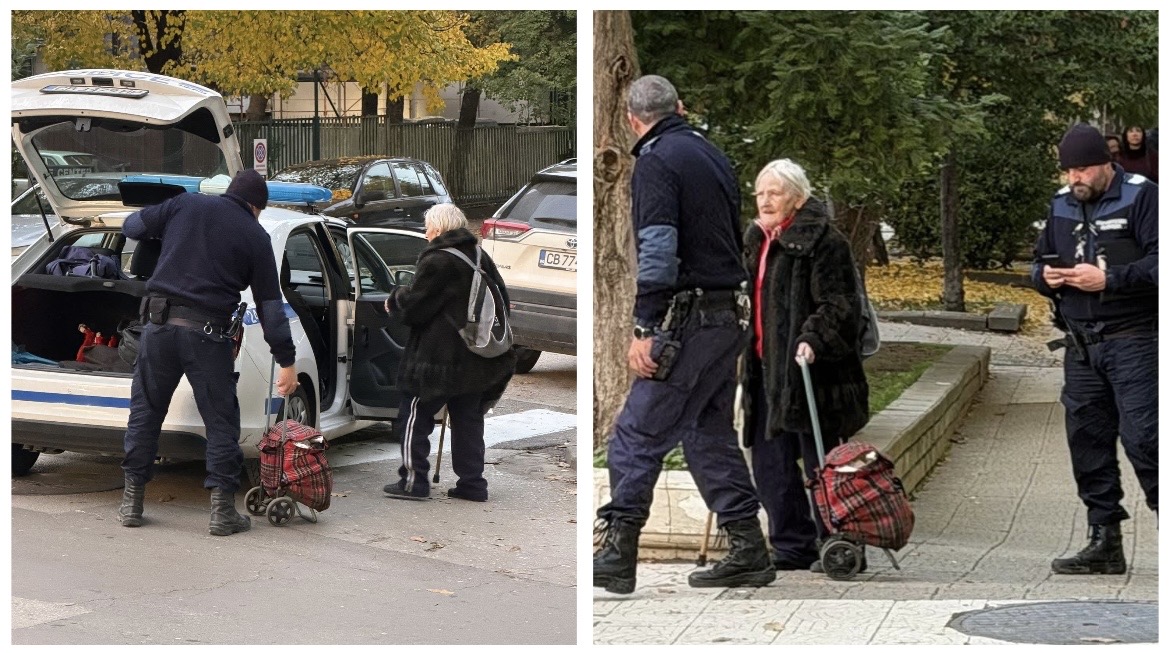 Полицаи помогнаха на възрастна жена да се прибере у дома — малък жест, който върна вярата в добротата