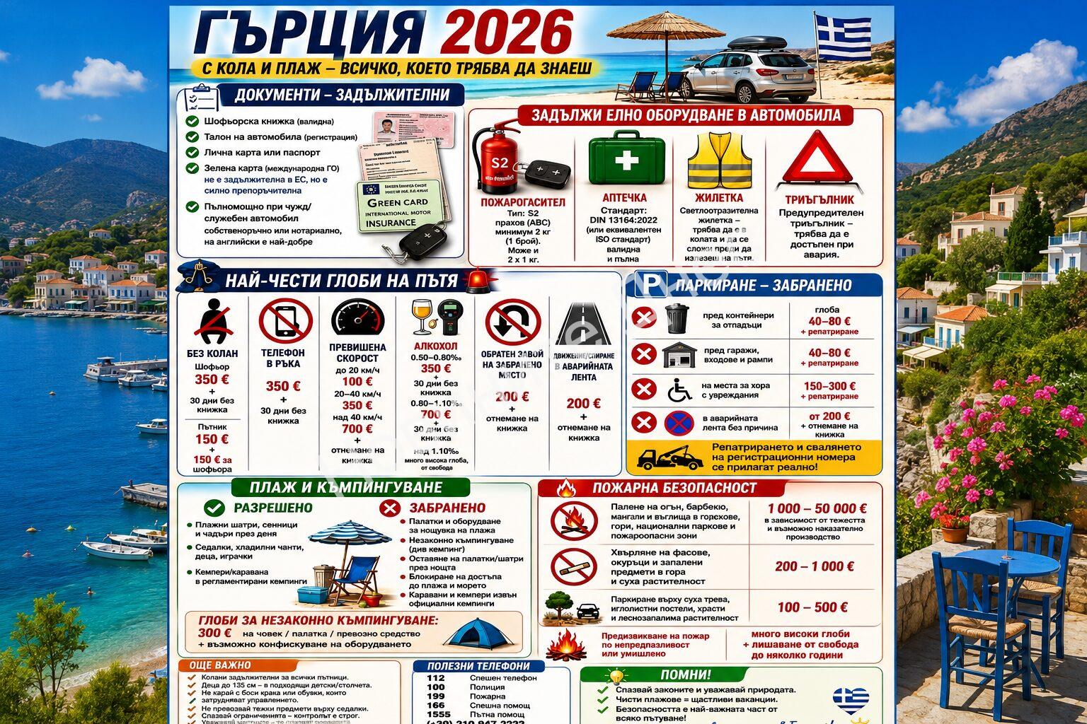 ВНИМАНИЕ! Караш по джапанки в Гърция? Може да отнесеш 100 € глоба, южната съседка въведе нови строги правила, някои санкции достигат до 50 000 €