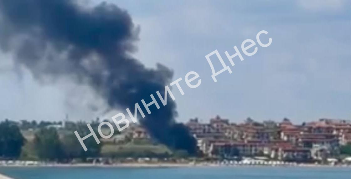 ЕКСКЛУЗИВНО: Пожар пламна на къмпинг „Градина“ (ВИДЕО)