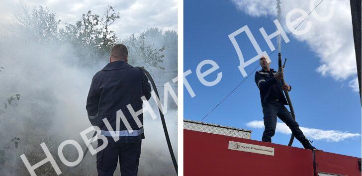 Извънредно в „Новините Днес“: Голям пожар бушува във вилна зона „Каптажа“, Димитър Николов предложи съдействие с водоноски (СНИМКИ и ВИДЕО)