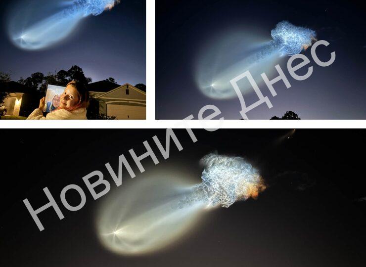 Първо в „Новините Днес“: „Както си стоя по пижамата и си говоря с мама, виждам как Falcon 9 на SpaceX излита“ – разказва Татяна Иванова