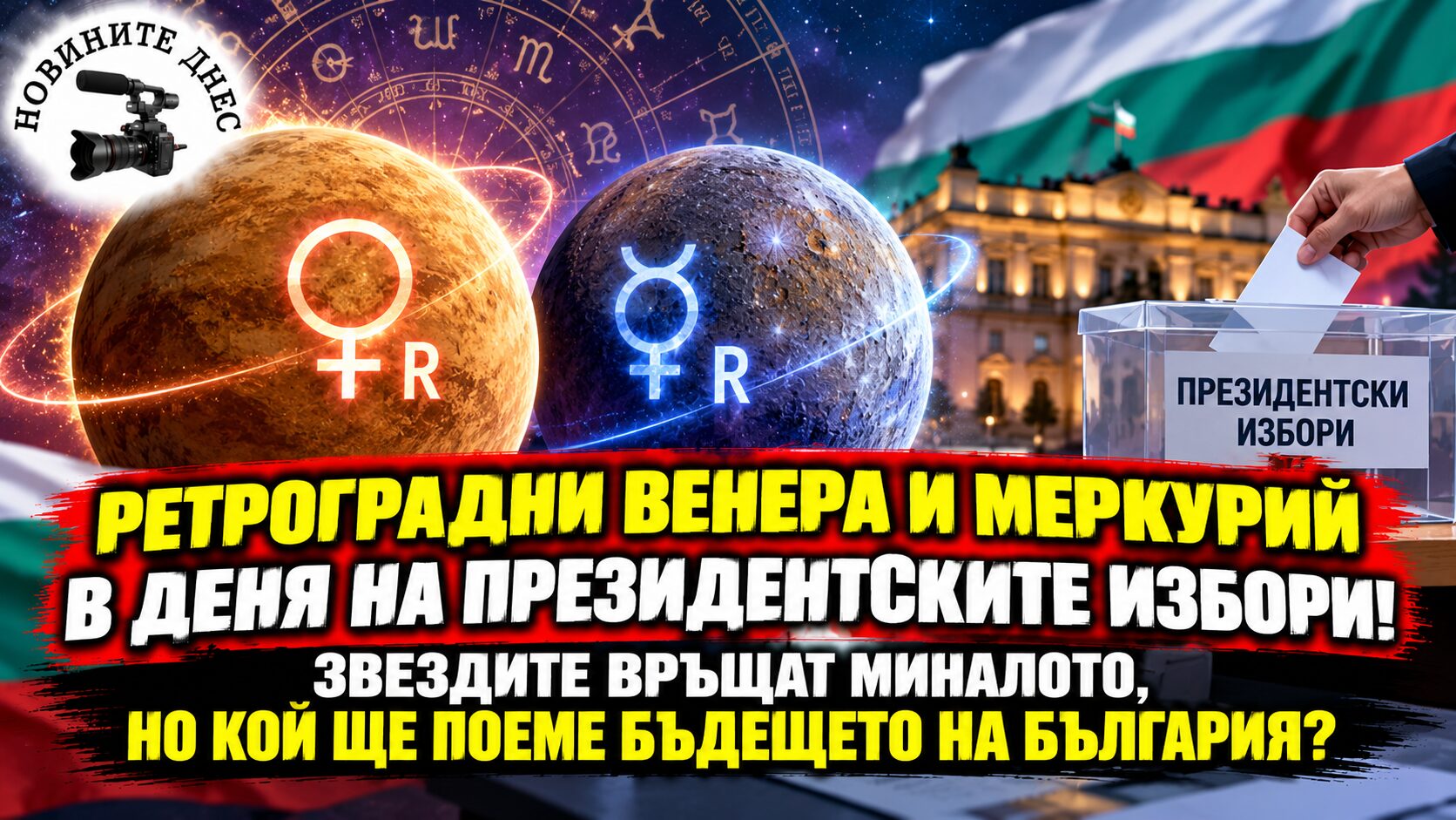 Ретроградни Венера и Меркурий в деня на президентските избори! Звездите връщат миналото, но кой ще поеме бъдещето на България?