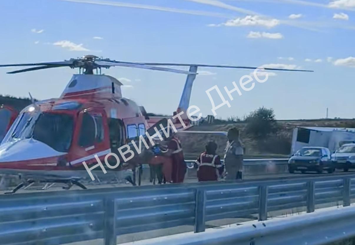 ОТ ПОСЛЕДНИТЕ МИНУТИ: Има загинал при адската катастрофа на АМ „Тракия“